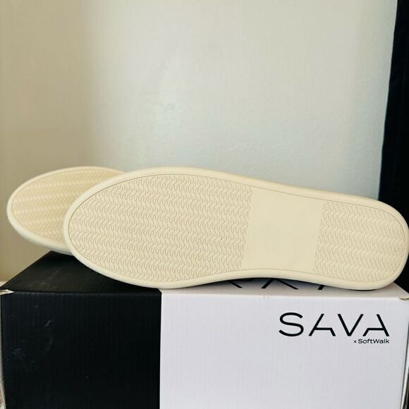 SAVA Nell Flat Italian Leather Slip on Shoe, Size 11.5/12, Euro 42, Gray, NWT - Picture 4 of 16